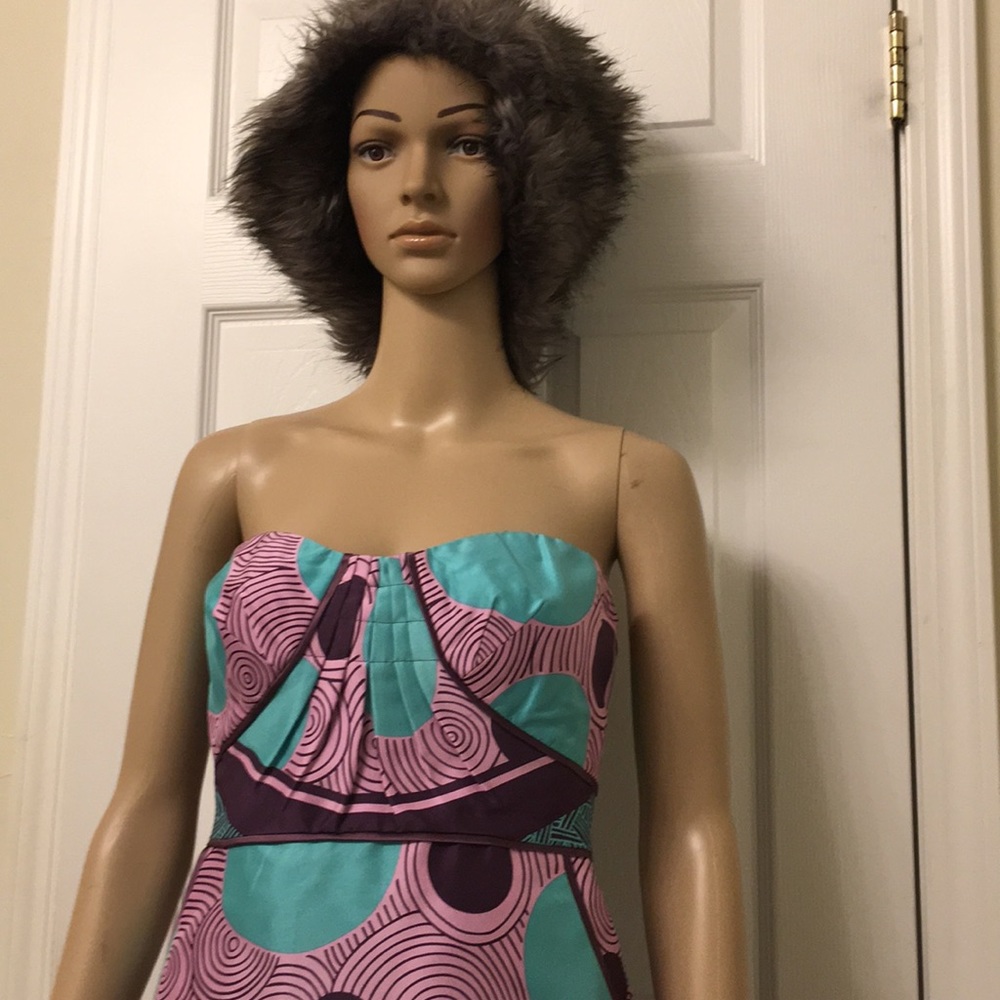 NWT Nicole Miller Silk Spaghetti Dress. - Picture 4 of 8